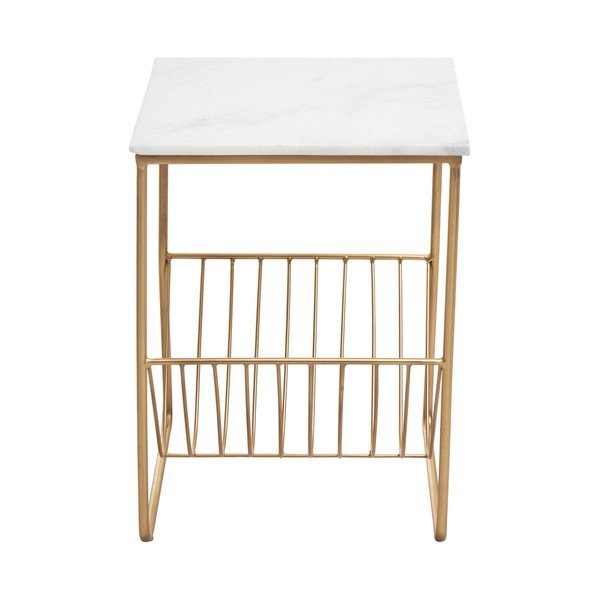 Măsuță auxiliară cu blat din marmură 40x40 cm Mandoli – Premier Housewares-image-4