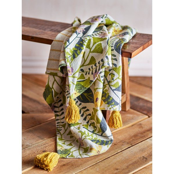 Pătură din bumbac reciclat 130x160 cm Camelie – Bloomingville-image-1