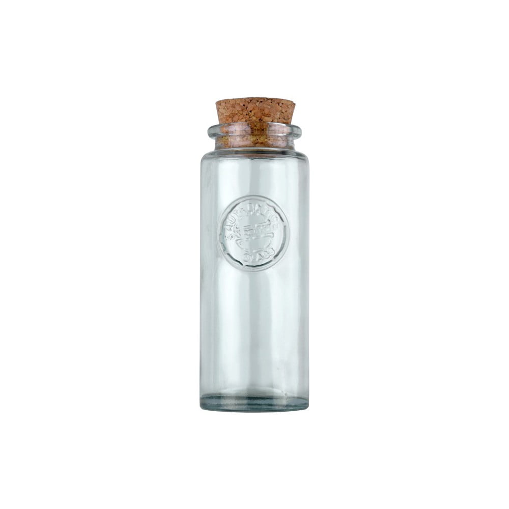 Recipient din sticlă reciclată cu dop Ego Dekor Authentic, 200 ml