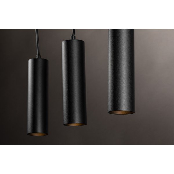 Lustră neagră cu abajur din metal Tresos II – GTV-image-3