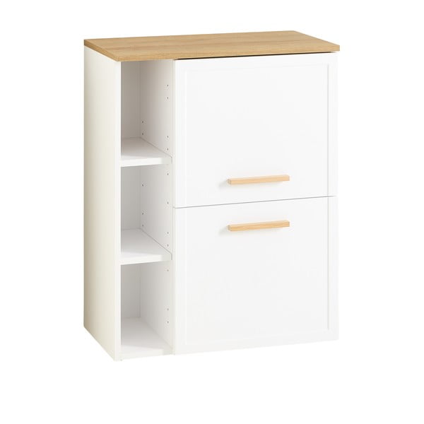 Dulap de baie alb jos/suspendat 77x60 cm Quickset 383 – Pelipal