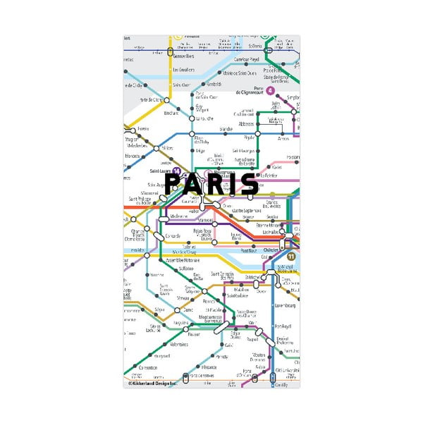 Hartă magnetică Kikkerland Paris