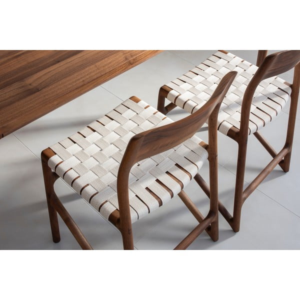 Scaun de dining maro/crem Fawn – Gazzda-image-3