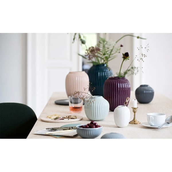 Vazădin gresie Kähler Design Hammershoi, mică, înălțime 12,5 cm, gri antracit-image-3