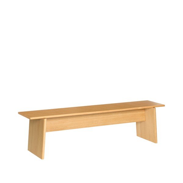 Bancă în culoare naturală din placaj Baenk – Hübsch