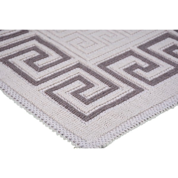 Covor din bumbac Vitaus Versace, 80 x 150 cm, taupe-image-1