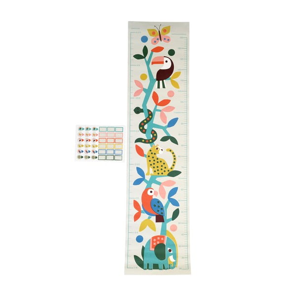 Autocolant pentru copii de tip metru pentru perete 28,5x115 cm Wild Wonders – Rex London