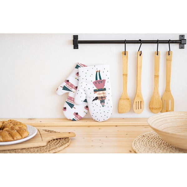 Mănuși de bucătărie cu model de Crăciun 2 buc.  – Butter Kings-image-1