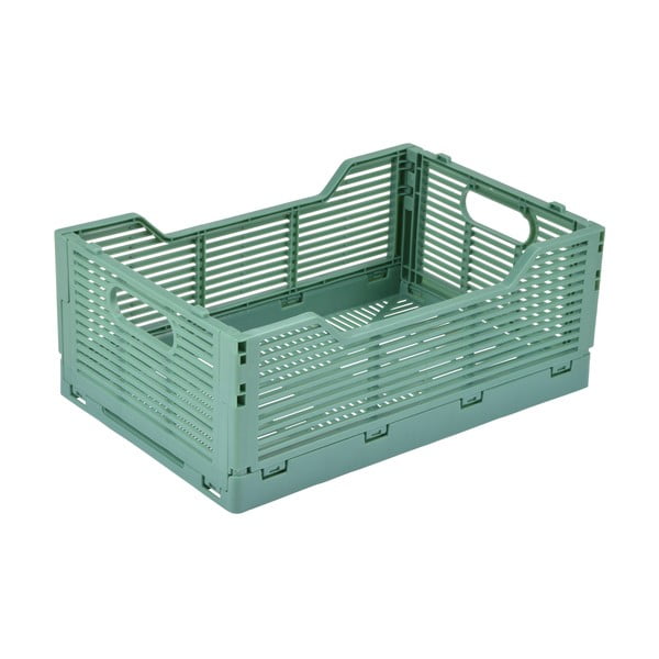 Cutie de depozitare verde-deschis din plastic 40x30x17 cm – Homéa