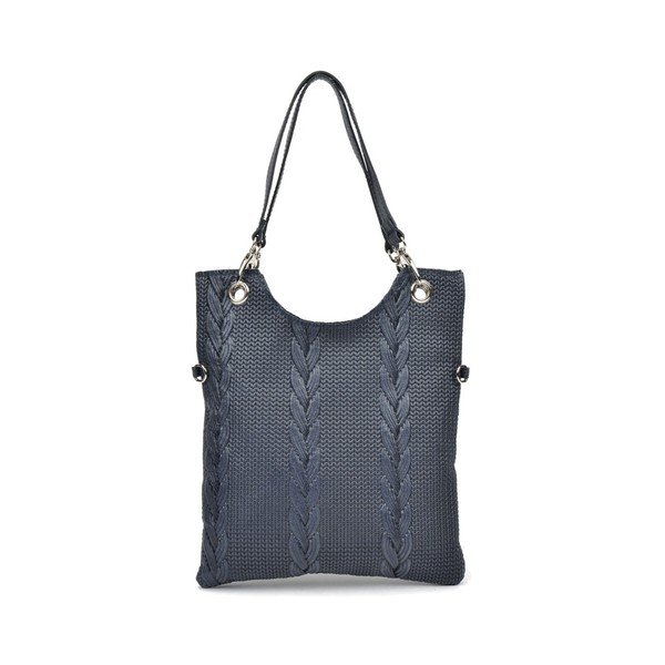 Poșetă din piele Mangotti Elsa, albastru-image-1