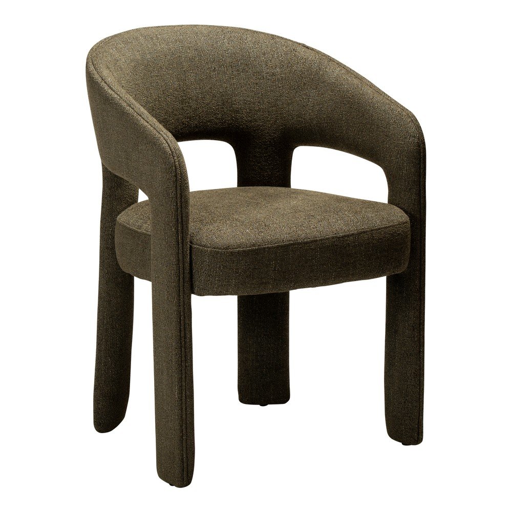 Scaun de living kaki cu cotiere Splendor – DAN-FORM Denmark