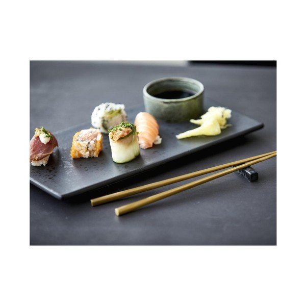 Platou din ceramică Bitz Mensa, lungime 30 cm, negru-image-3