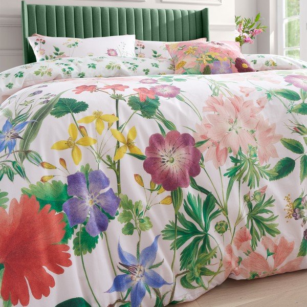 Lenjerie de pat roz din bumbac pentru pat de o persoană 135x200 cm Cottage Meadow – RHS-image-4