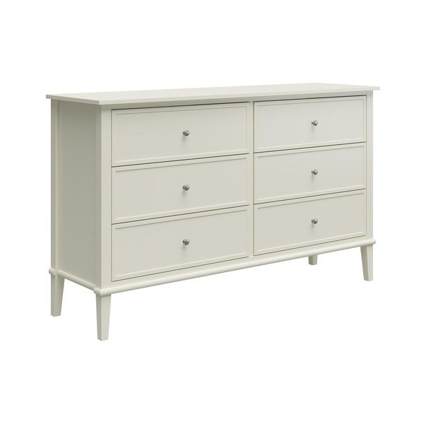 Comodă albă joasă 138x84 cm Franklin – Støraa-image-3