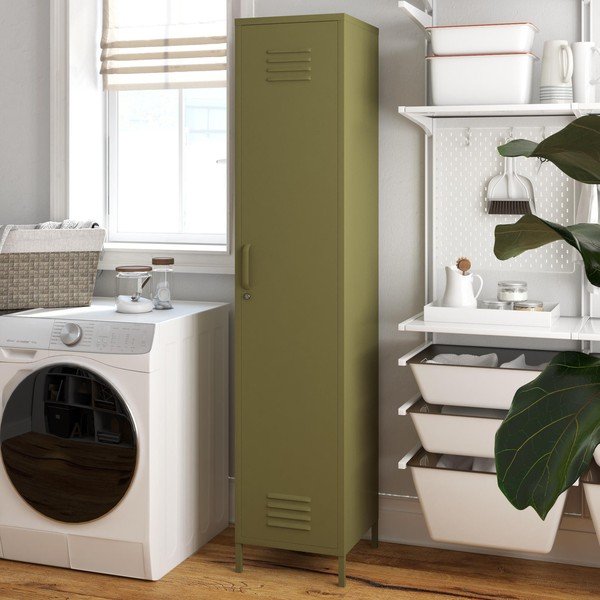 Dulap verde din metal 37x182 cm Bradford – Støraa-image-4