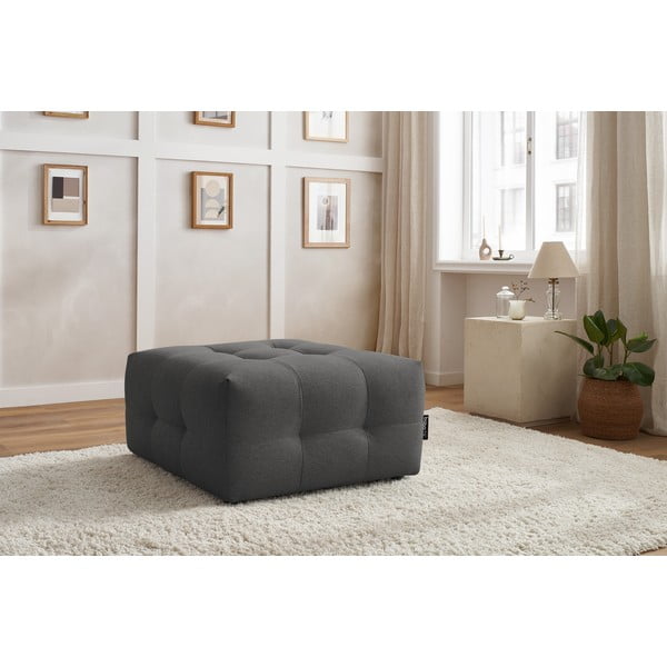 Taburet pentru canapea modulară  gri închis Kleber - Bobochic Paris-image-1
