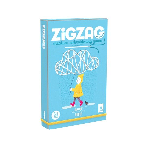Set pentru copii cu șabloane pentru cusut Londji Zig Zag
