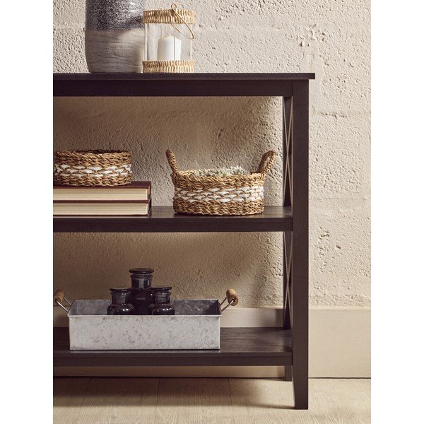 Etajeră neagră din lemn de pin 40x81x81 cm Heritage – Premier Housewares-image-3