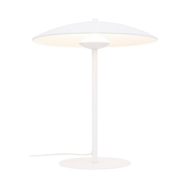 Veioză albă LED cu abajur din metal (înălțime 41 cm) Lund – Candellux Lighting-image-3