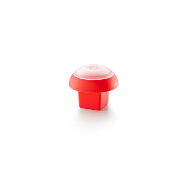 Formă din silicon pentru gătirea oului la microunde Lékué Ovo, ⌀ 10 cm, roșu