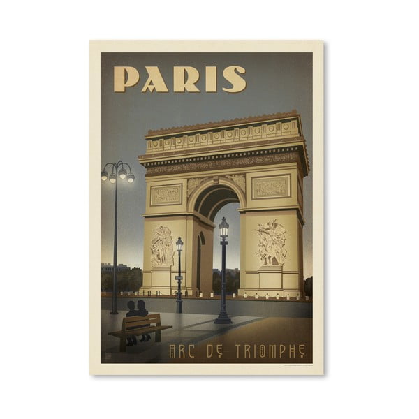 Poster Americanflat Arc de Triomphe, 42 x 30 cm