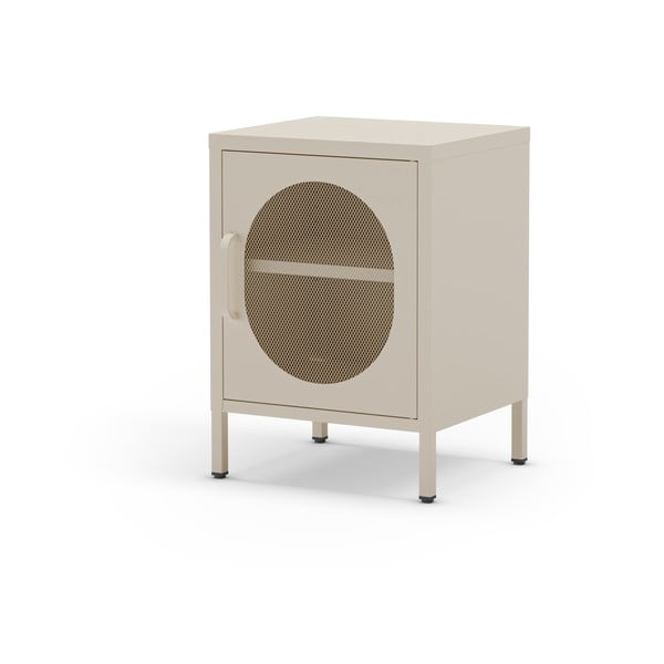 Noptieră crem din metal Diora – Marckeric-image-2