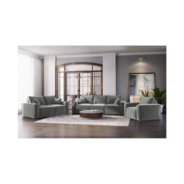 Canapea Cosmopolitan Design Florida, 180 cm, gri-image-4