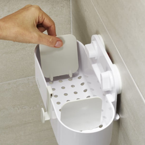 Raft pentru baie alb autoadeziv din plastic Duo – Joseph Joseph-image-2