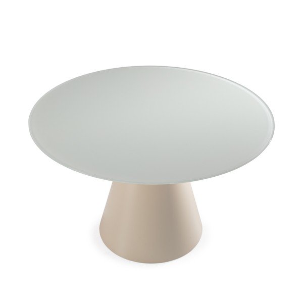 Masă de dining rotundă cu blat din sticlă ø 120 cm Vida – MOME-image-2
