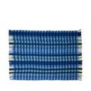 Pătură albastră din amestesc de lână 140x200 cm Loom – Hübsch