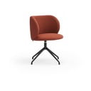 Scaun de sufragerie cărămiziu tapițat Mogi – Teulat