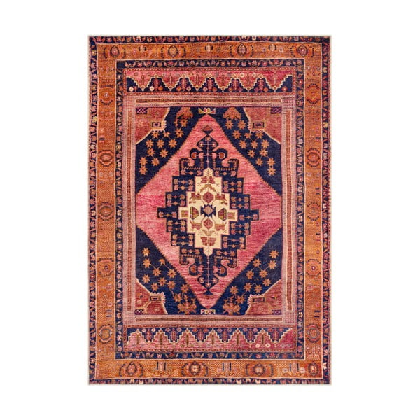 Covor Floorita Senneh, 200 x 290 cm, portocaliu-roz