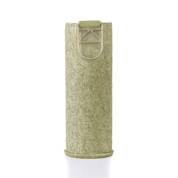 Sticlă din sticlă borosilicată cu husă din piele artificială Equa Mismatch Playa, 750 ml, verde-image-2