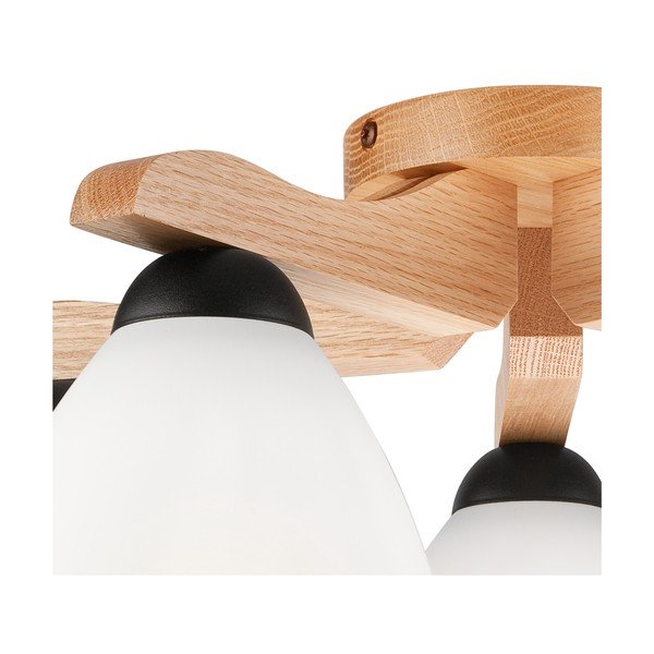 Plafonieră albă cu abajur din sticlă ø 16 cm Andreas – LAMKUR-image-4