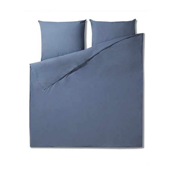 Lenjerie de pat din bumbac Casa Di Bassi Softtouch, 240 x 260 cm, albastru