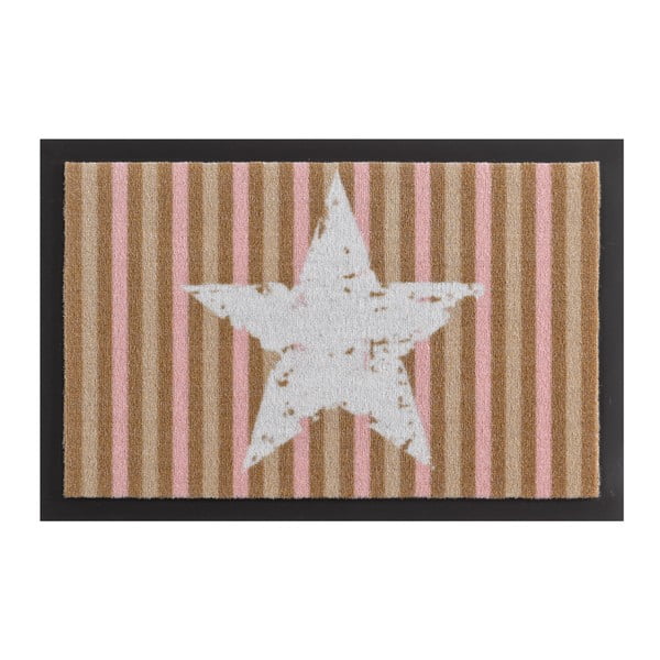 Preș Zala Living Star Stripes Beige, 40 x 60 cm