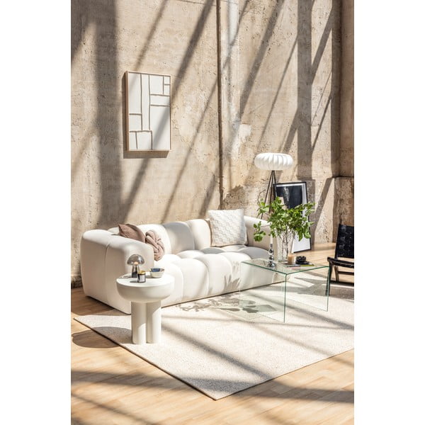 Canapea teracotă cu tapițerie din catifea 225 cm Cube – Bonami Selection-image-1