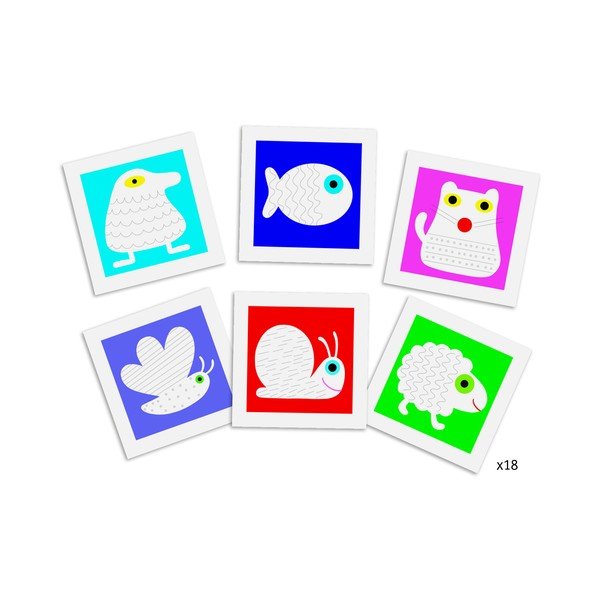 Set imagini cu ilustrații Djeco Animaux-image-1
