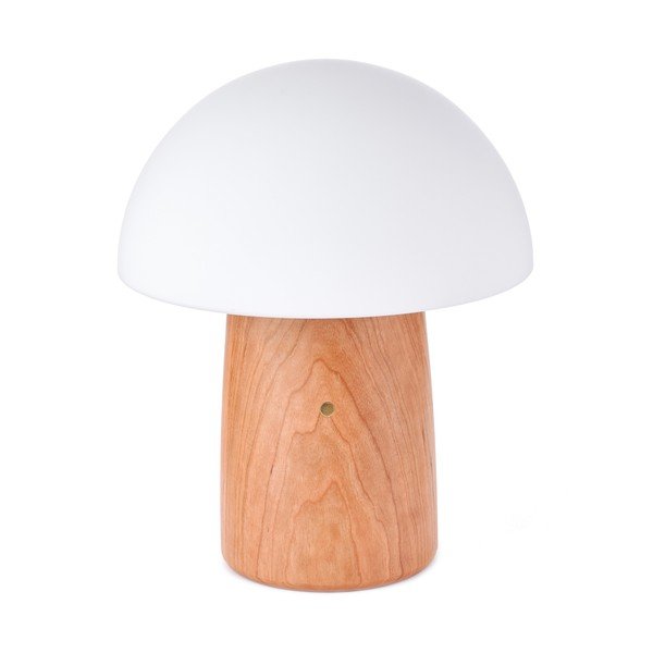 Veioză cu luminozitate reglabilă și abajur din sticlă (înălțime 32 cm) Alice – Gingko