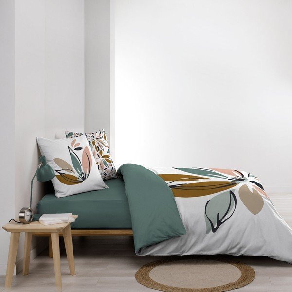 Lenjerie de pat albă din bumbac pentru pat dublu, extinsă 240x220 cm Octavia – douceur d'intérieur-image-1