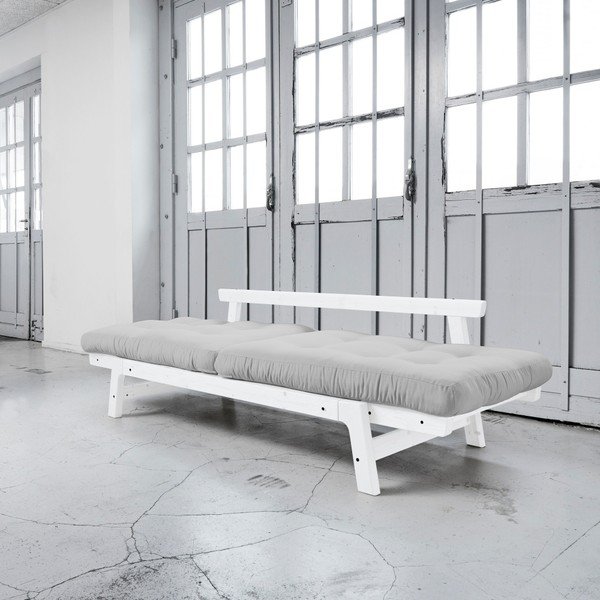 Canapea extensibilă Karup Step White/Light Grey-image-2