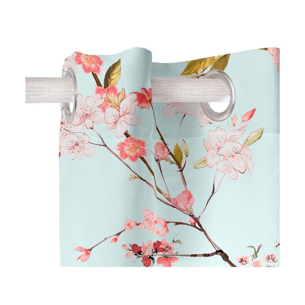 Draperie verde-mentă/roz 140x300 cm Chinoiserie – Happy Friday-image-2