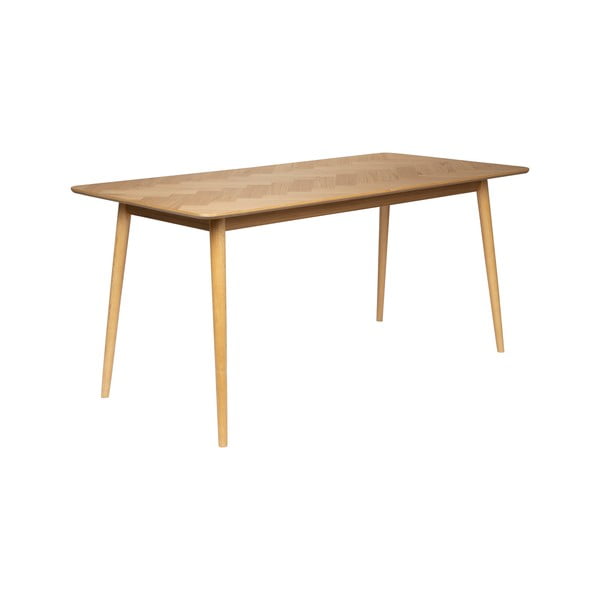 Masă de dining cu aspect de lemn de stejar 80x160 cm Fabio – White Label-image-3