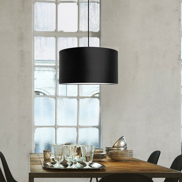 Lustră cu cablul negru Sotto Luce Mika, ∅ 40 cm, negru-image-1