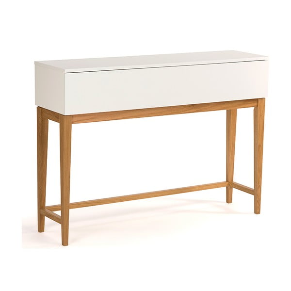 Masă tip consolă Woodman Blanco, alb-image-3