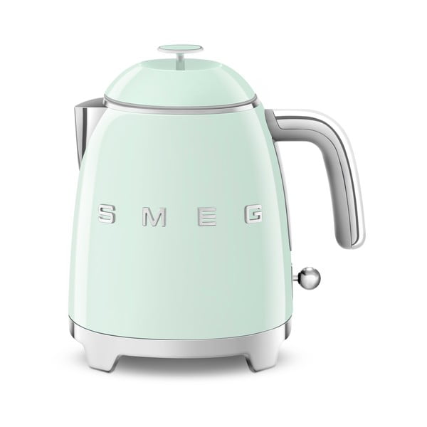 Ceainic electric verde deschis din oțel inoxidabil 800 ml Retro Style – SMEG