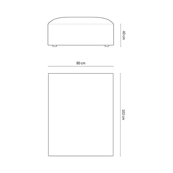 Taburet albastru închis cu tapițerie din catifea Jodie – Micadoni Home-image-4