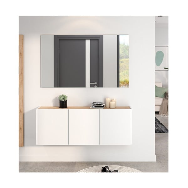 Set pentru hol alb cu aspect de lemn de stejar Libbiano – Germania-image-1