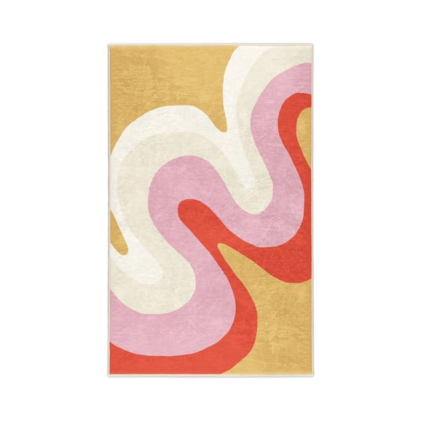Covor galben-roz lavabil 160x230 cm Raspberry Creamsicle – Mila Home