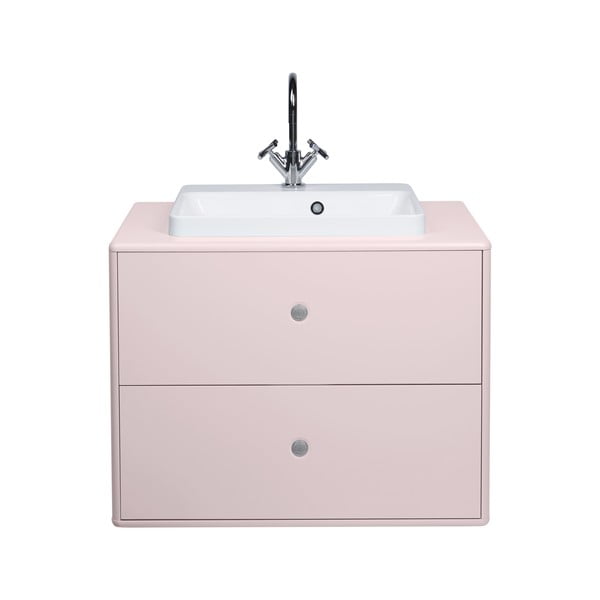 Dulap cu chiuvetă fără baterie roz suspendat 80x62 cm Color Bath – Tom Tailor